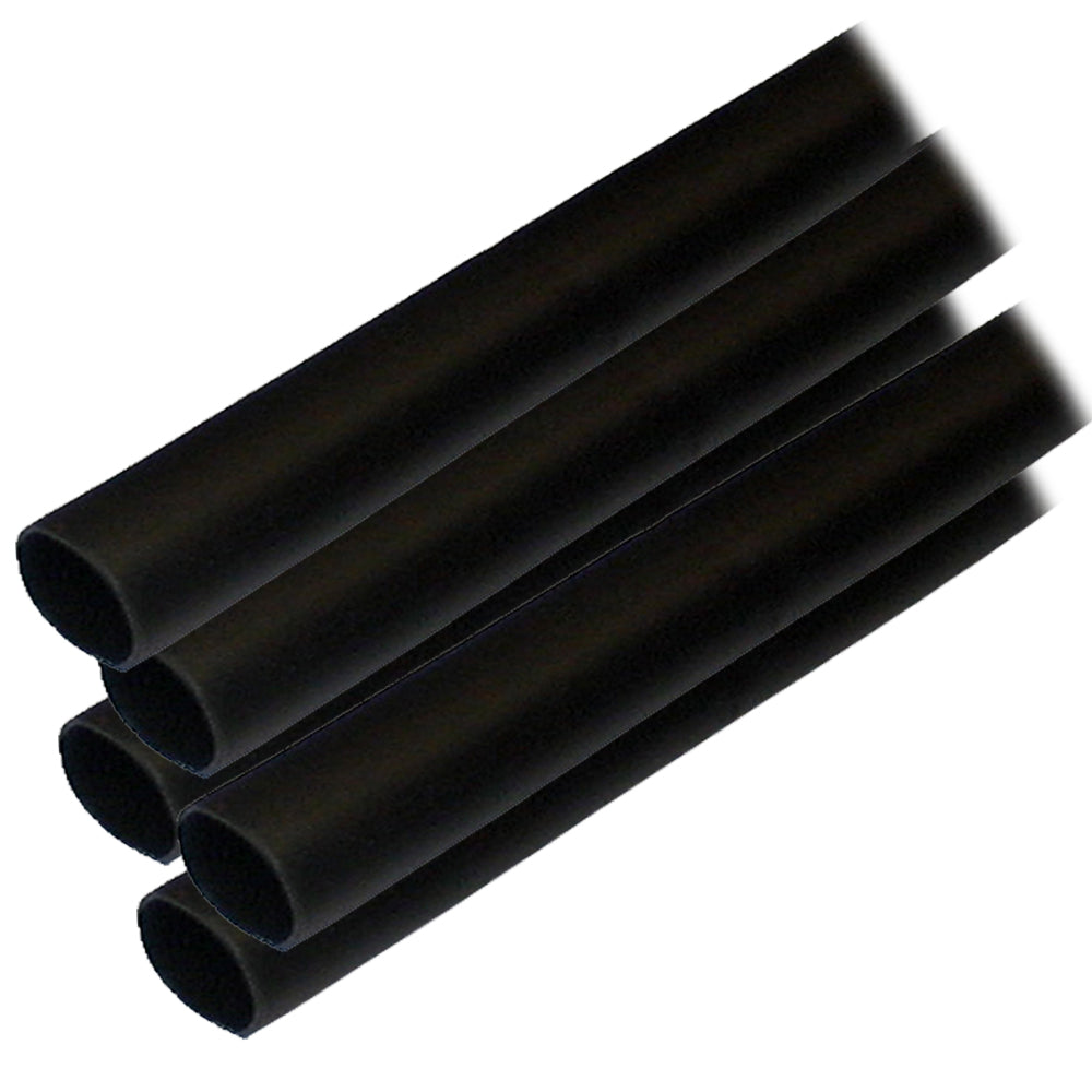 Ancor Adhesive Lined Heat Shrink Tubing ALT 12 x 6 5Pack Black 305106